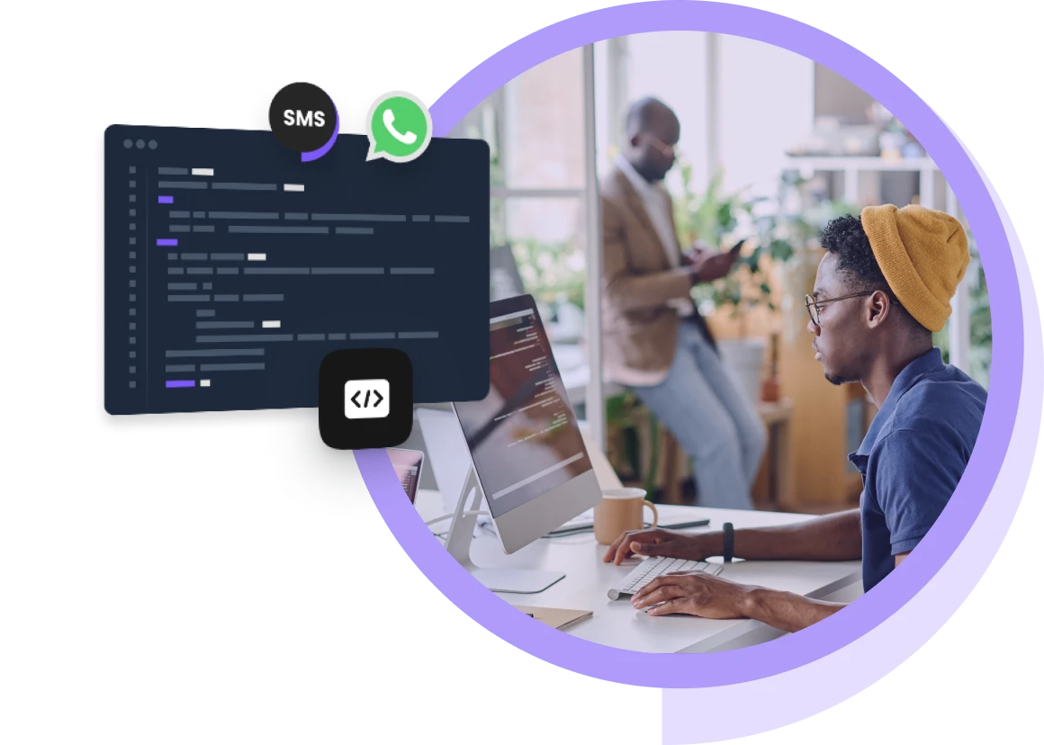 Bezorg naadloos sms- en WhatsApp-berichten met onze Berichten-API