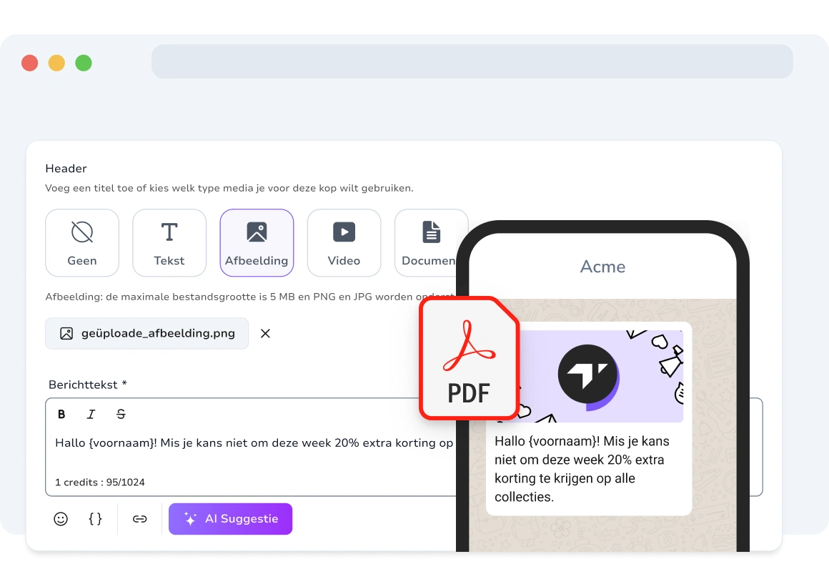 Ontvanger die gepersonaliseerde WhatsApp-mediabestanden bekijkt.