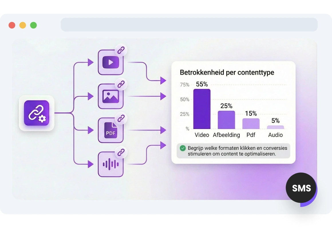 Screenshot van de pagina met sms-Google Analytics-integratie van TopMessage.